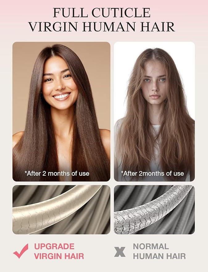 DOORES Invisi Edge Tape in Wide Hair Extensions Real Human Hair, Dark Brown 4PCS Injection Tape ins 20g 20 Inch, Injected 3 Inch Wide Extensions Virgin Thick Ends for Women Girl