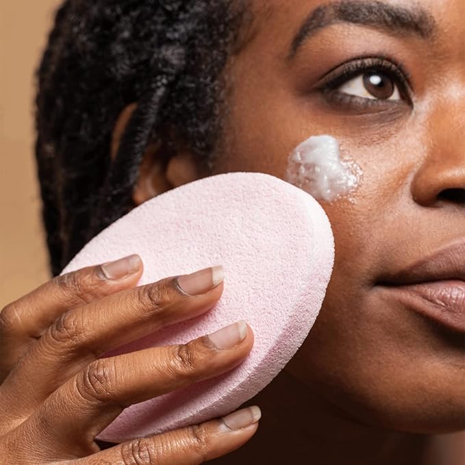 GoodJanes Facial Sponges for Sensitive Skin – Hypoallergenic Reusable Face Sponges for Gentle Cleansing & Light Exfoliation – Latex-Free, Non-Irritating Skincare Tools, 2-Pack