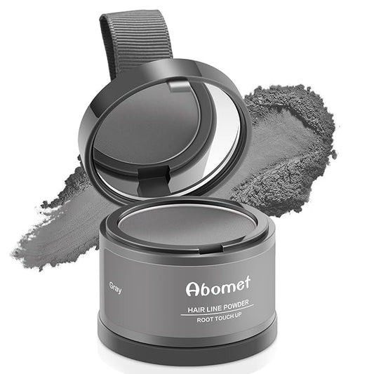 Root Touch Up Instantly Gray Hair Coverage Hairline Powder, Root Cover Up Conceal Hair Loss For Women Men,Hair Fibers For Thinning Hair (Gray)