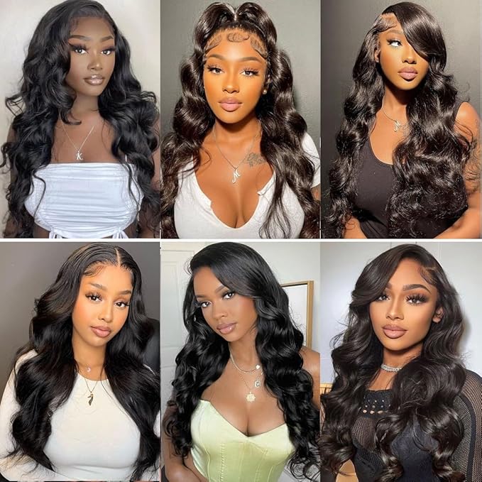 22 Inch Body Wave Lace Front Wigs Human Hair 13x6 HD Lace Front Wigs Pre Plucked 180 Density Brazilian Virgin Human Hair Lace Front Wigs with Baby Hair for Women