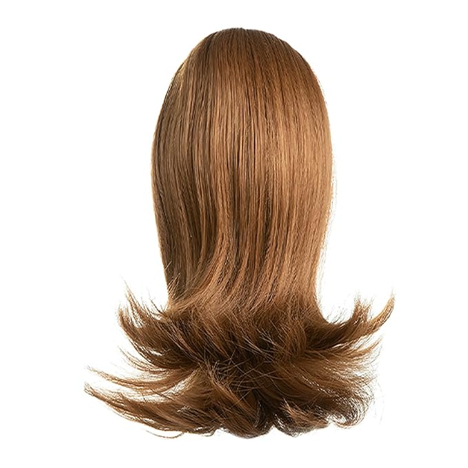Ponytail Hair Extensions, 12 Inch Claw Clip Ponytail Hair Extensions for Women, Chin Clip Wigs, Soft Synthetic Wigs-Medium Auburn