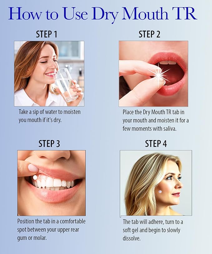 Dry Mouth TR by NeuOra Microceuticals: 8 Hour Time-Release Oral Micro Tabs, 3pk