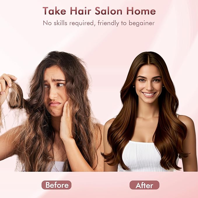 Blow Dryer Brush Hair Straightener: High Speed Hot Air Styler 110,000 RPM for Fast Drying Straightening Volumizing, One Step Volumizer with PTC Smoothing Comb Negative Ion for Silky Frizz-Free