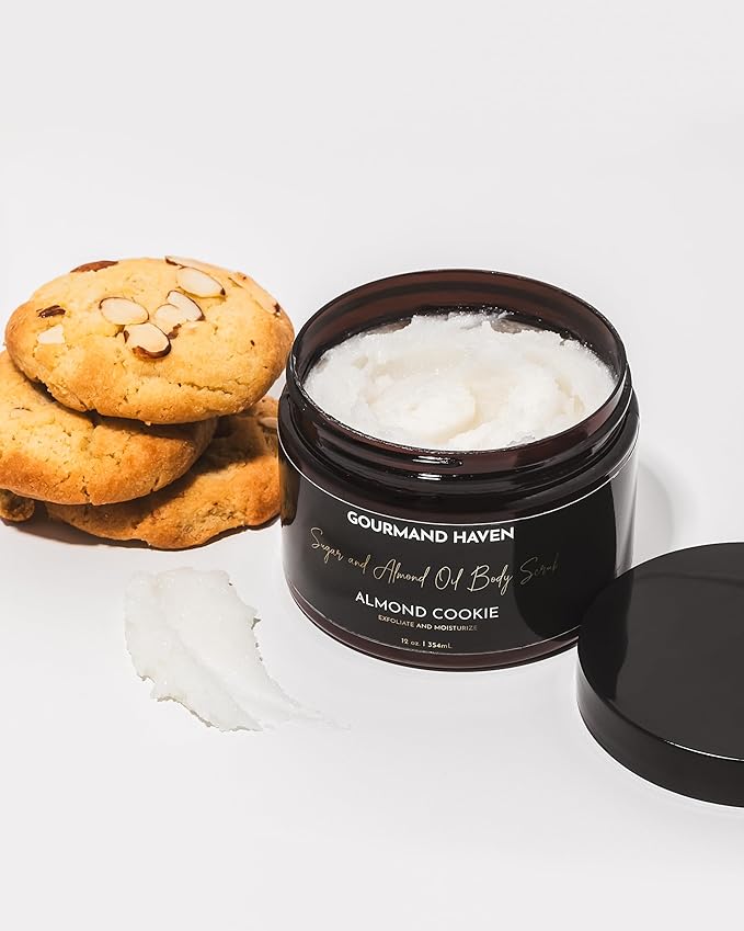 Exfoliating Body Scrub - Sugar Exfoliator - Bath and Shower Products for Women and Men - Exfoliate Dead Skin for Hand, Leg, and Body - 12 Fl Oz