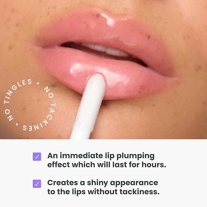 Wonderskin Lip Plumper Gloss - Lip Relapse Plumping Gloss for Fuller-Looking Hydrating, Non-Sticky High-Shine Finish