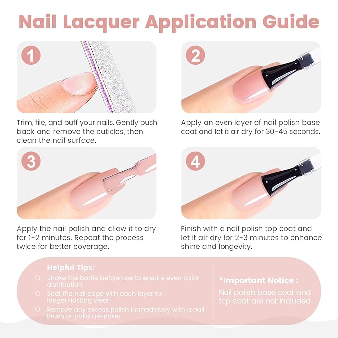 RARJSM Pastel Pink Gel Nail Polish 2pcs Set,Gel and Lacquer Combo,Purle Pink Air Dry Nail Lacquer and Nude Pastel Pink Gel Polish LED UV Curing Requires French Manicure DIY Nail Art Home Salon 15ml