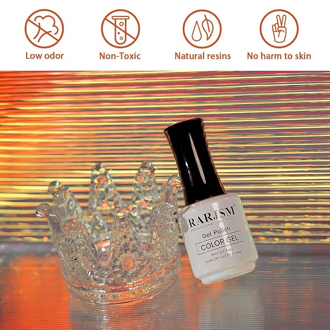 RARJSM Chameleon Nail Polish Gel Orange to Green Color Change Glitter GelPolish 15ML Multichrome Holographic Sparkle Shimmer Nail Gel Varnish Soak Off Curing Requires DIY at Home Salon
