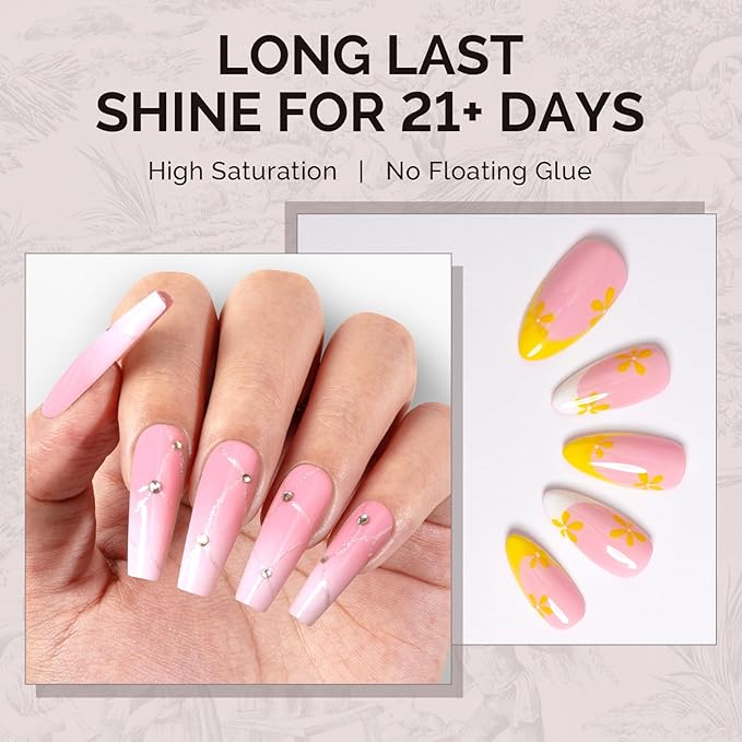 MelodySusie 0.5fl oz Peachy Pink Gel Nail Polish, Nails Soak Off UV LED Baby Pink Gel Polish Gift for Women Nail Art Manicure Salon DIY Nail Design Decoration at Home-A2606