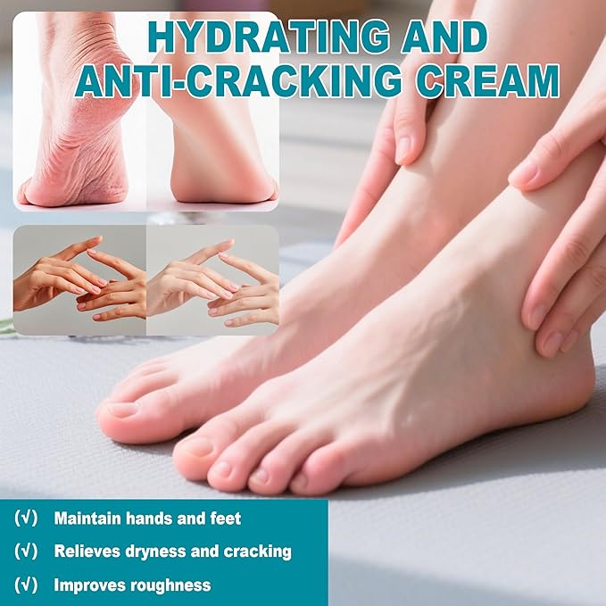 60% Urea Cream Stick with 2% Salicylic Acid, Anti-Cracking Foot & Hand Cream Moisturizer for Dry Cracked Heel Feet, Knee, Elbow, Foot Balm Stick for Callus Remover & Dead Skin Softener (2)
