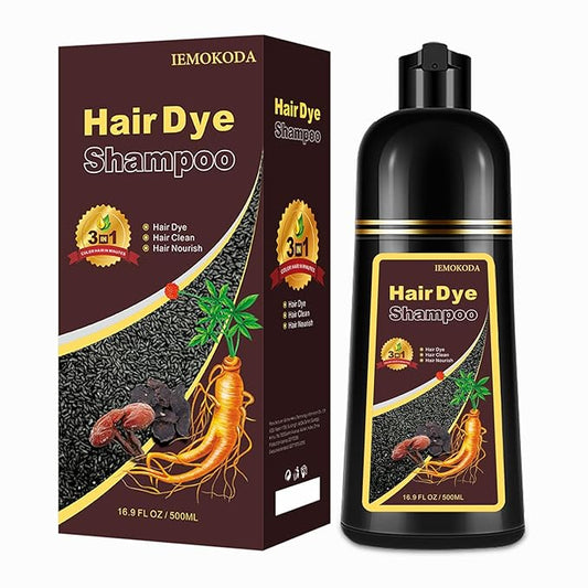 Hair Dye Shampoo 3 in 1, Coffee Hair Dye 16.9 FL Oz, Hair Shampoo, Semi-Permanent Hair Color Shampoo, Lasts 30 Days (Coffee)
