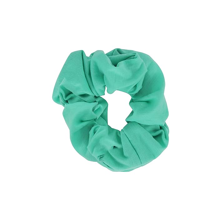 Jumbo Cotton Scrunchie Hair Tie - Mint