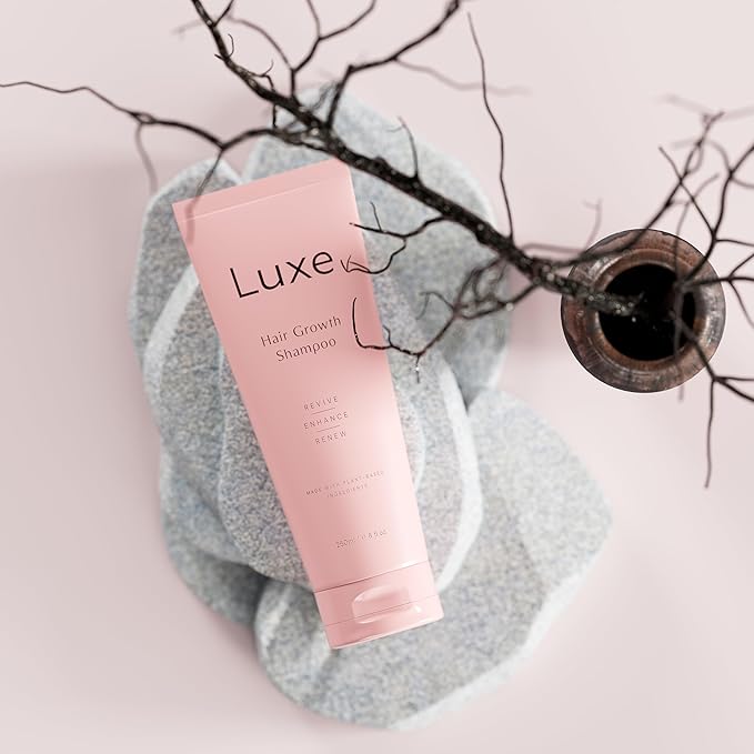 Luxe Cosmetics Hair Growth Shampoo – Plant-Based Anti-Hair Loss Formula for Thicker, Fuller Hair – Best Shampoo for Hair Regrowth and Thinning Hair – Safe for Men and Women – 8 oz