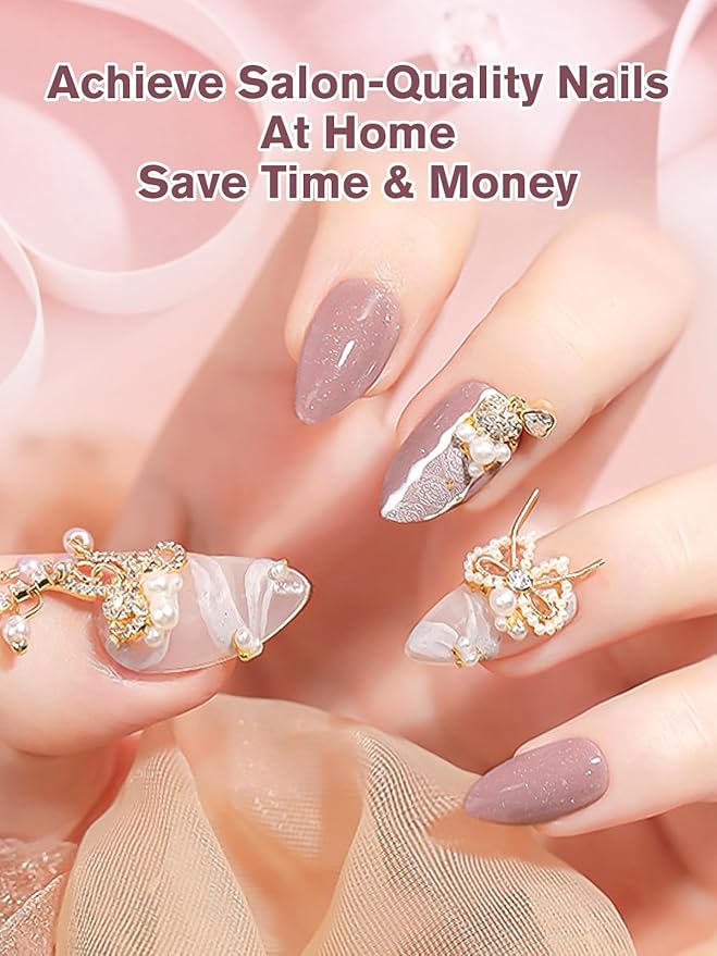 EBANKU Build on Apex Natural Nail Tips, 16 Sizes 480 PCS Short Almond Clear Acrylic Full Cover Press on Nail Tips with Builder Glue, Pre-applied Tip Primer & Base Coat