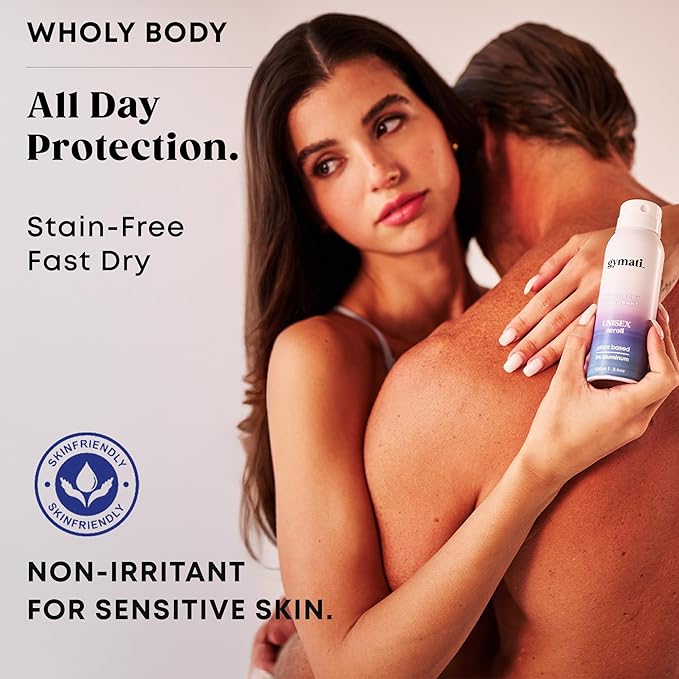 Gymati Fitness Body Deodorant Spray Aluminum Free - Unisex - Pack of 2