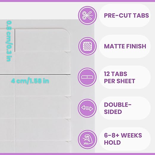 Big Kizzy Extra Hold Double Sided Hair Extension Tape - 600 tabs replacement tape - Strong hold of 6-8+ weeks - Made in USA