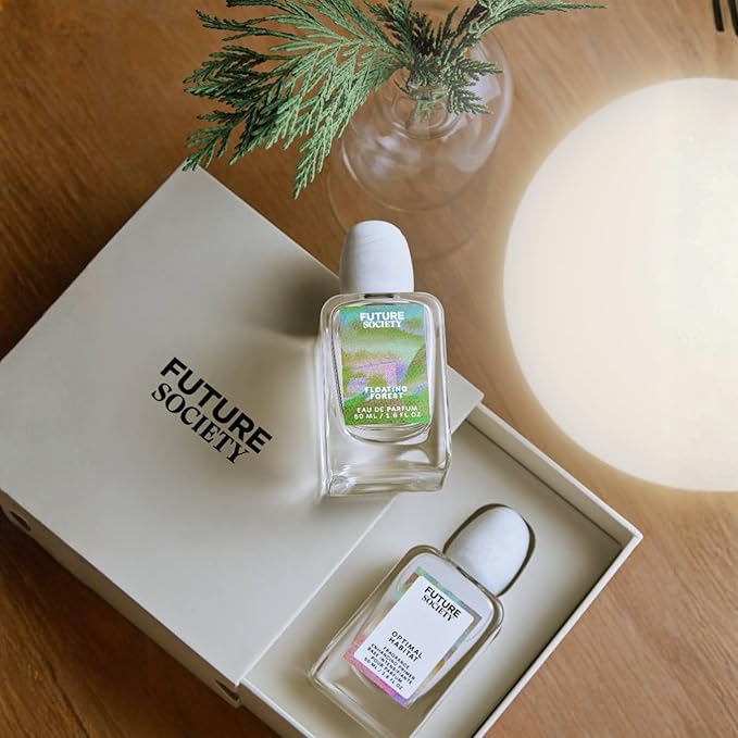 Future Society Floating Forest Luxury Perfume & Fragrance Primer Gift Set - Includes Eau de Parfum & Optimal Habitat Fragrance Enhancing Primer and Extender - Beauty Gifts for Women