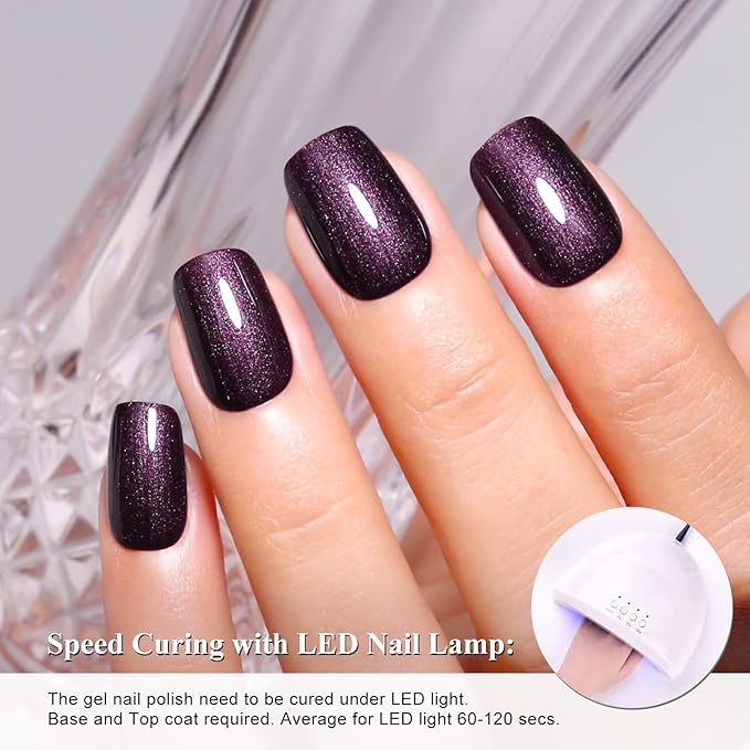 Imtiti Glitter Gel Nail Polish, 1Pcs Pearl Light Brown Gel Polish Shimmer Brown Soak Off UV LED Gel Polish, Nail Art Starter Manicure Salon DIY at Home for Women (0.34 Fl Oz-1926)
