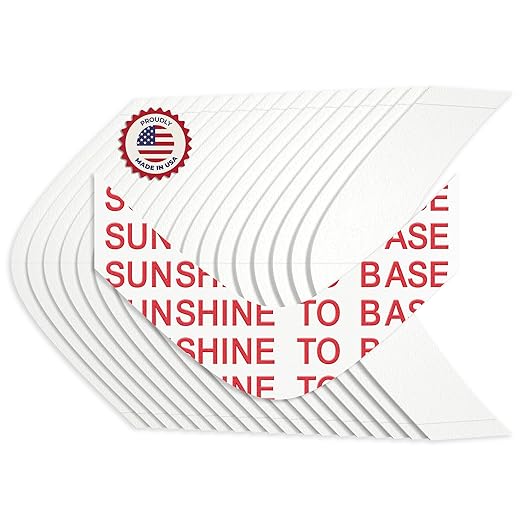 Sunshine Tape Sunshine to Base Hairpiece Wig Tape (36 Pieces) - AA Curve - Double Sided Adhesive Tape for Toupee Lace Front Wig Strong Hold Waterproof Strips