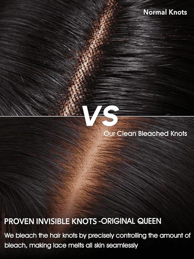 ORIGINAL QUEEN Straight Wear Go Glueless Wigs Human Hair Upgrade 9x6 T-Part Pre Cut Lace Straight Wig Pre-Plucked Flip Over Beginner Friendly Wear Go Drawstring Wig 180% Density 28 Inch