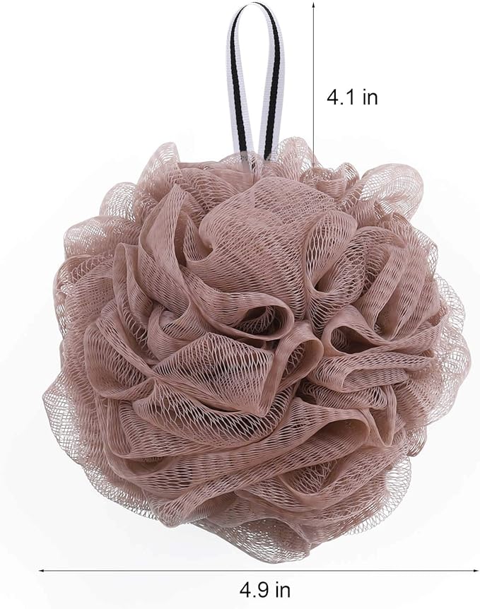 Bath Loofah Shower Sponge Pouf Body Scrubber Exfoliator Scrubber Ball (Set of 6)