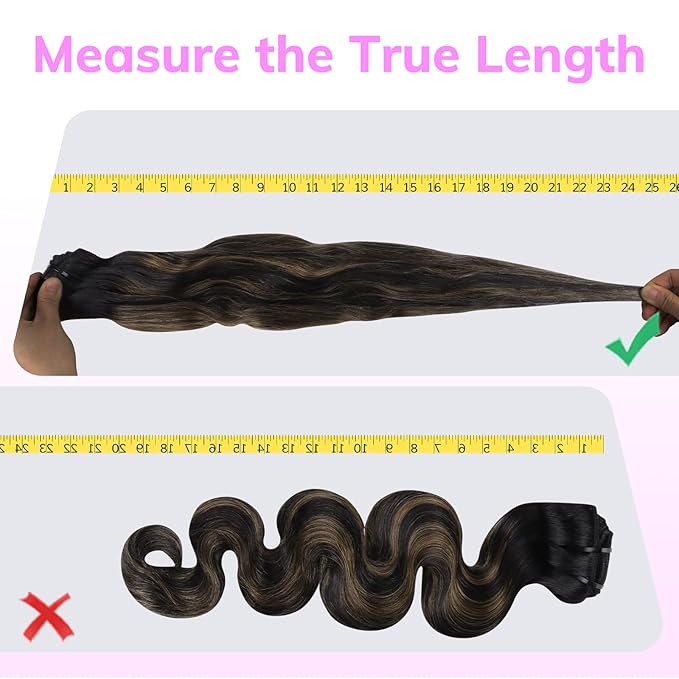 IDN BEAUTY Seamless Clip In Hair Extensions Human Hair, Body Wave 18 Inch 110g 7pcs, 1B/6/1B Balayage Natural Black to Chestnut Brown Remy Hair Seamless Clip Ins For Black Women PU Invisible Edge