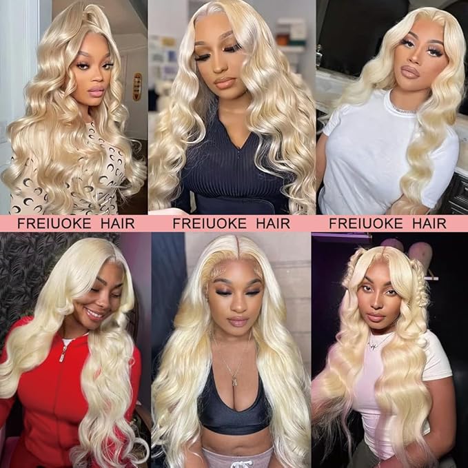 32 32 32 Inch Blonde Bundles 613 Body Wave Human Hair Bundle Brazilian Virgin Mixed Length 3 Bundles Blonde Soft Hair Extensions