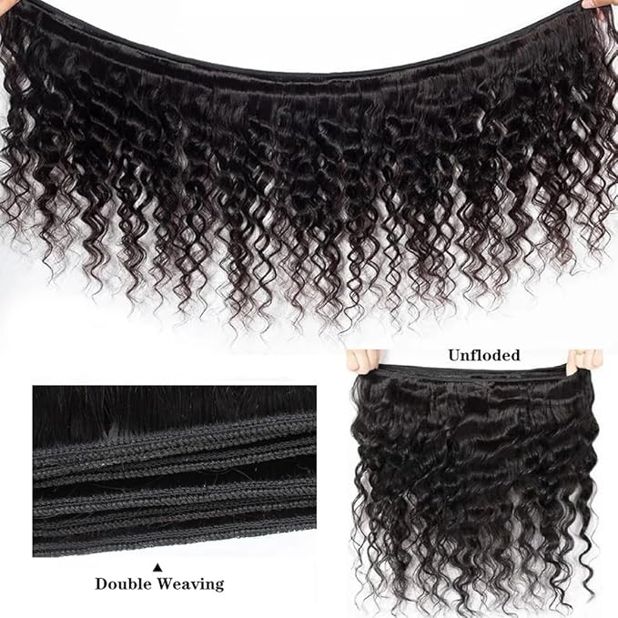 12A Bundles Human Hair Loose Deep Wave Human Hair Bundle 26 Inch Loose Deep Wave Natural Black Color Soft 100% Unprocessed Brazilian Virgin Hair Bundle 1 Bundle 100g