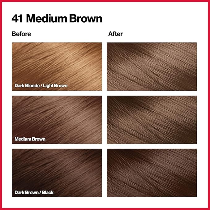 Revlon ColorSilk Beautiful Color 41 Medium Brown 1 ea (Pack of 5)