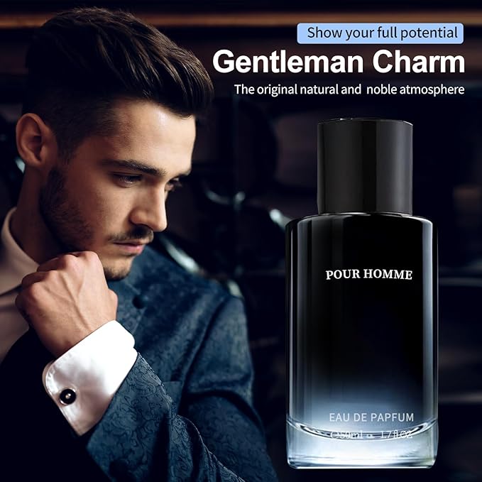 Men's hypnotic perfume, men's eau de toilette, (Philo_mone) fresh, warm, unique, rich fragrance 1.7 Fl Oz/50 ML Holiday Gift long-lasting fragrance spray, portable cologne perfume, affordable