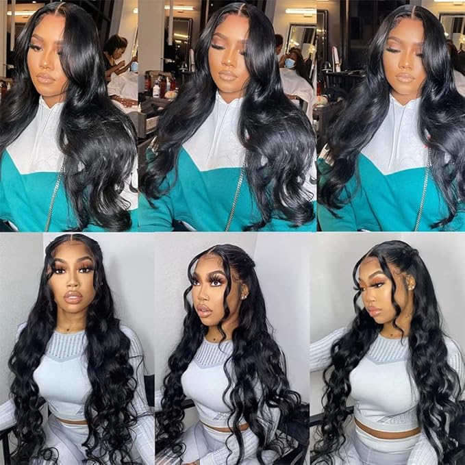 Brazilian Body Wave 3 Bundles Human Hair 24 26 28 Inch 100% Unprocessed Virgin Human Hair Bundles Body Wave 12A Natural Black Color Body Wave Hair Extensions
