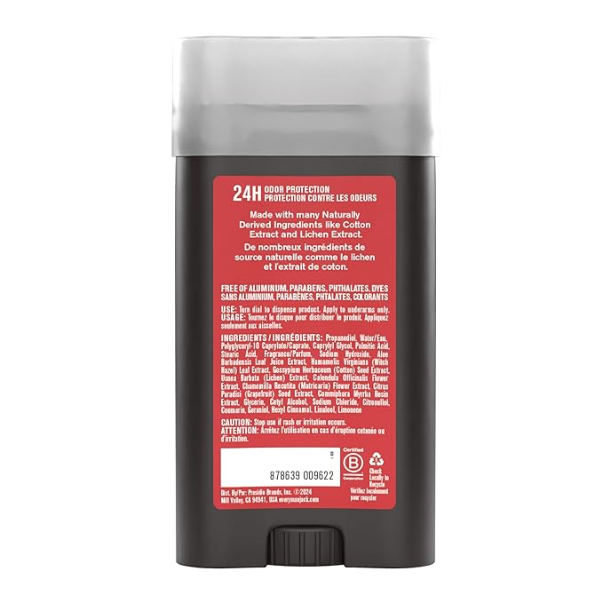 Every Man Jack Cedar & Red Sage Men’s Deodorant - Stay Fresh with Aluminum Free Deodorant For all Skin Types - Odor Crushing, Long Lasting, with Naturally Derived Ingredients - 3 oz - 4 Pack
