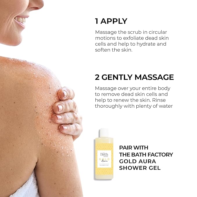 Body Scrub for Exfoliating with Moisturizing Shea Butter | 100% Vegan | Natural Mixing Fruit Extract | Perfect Exfoliator for All Body Parts such as Face, Foot, Hand