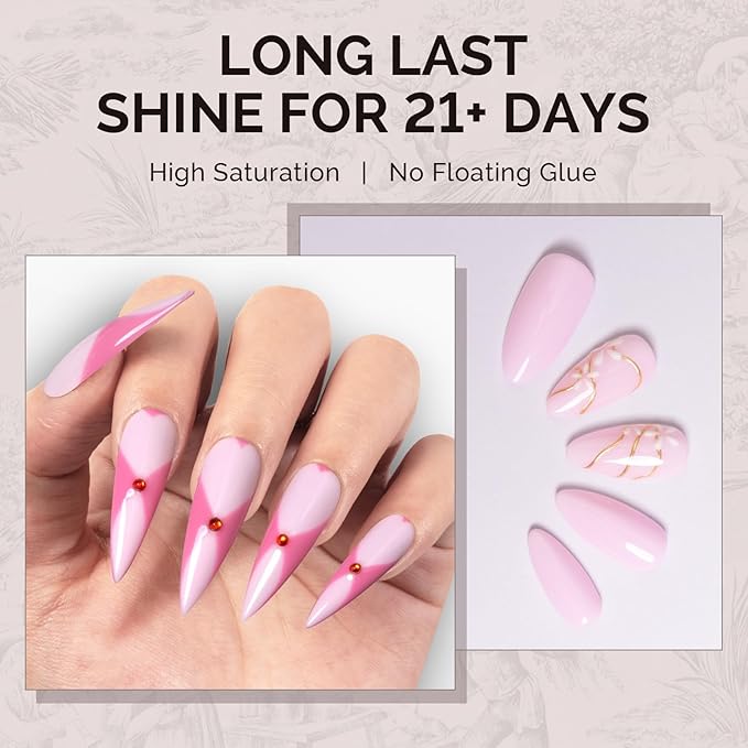 MelodySusie 15ML Milky Pink Gel Nail Polish, Nails Soak Off UV LED Creamy Pink Gel Polish Gift for Women Nail Art Manicure Salon DIY Nail Design Decoration at Home-A2601