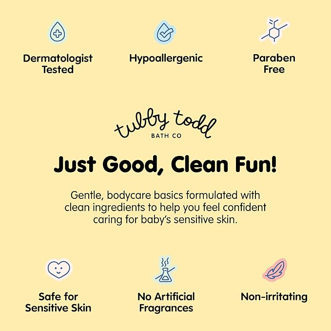 TUBBY TODD Hair Detangler Spray for Kids - Hair Detangling Spray with Baobab & Coconut Oil - Gentle & Moisturizing Kids Hair Detangler Spray - 8.5oz, 2 Pack - Lemon Crème