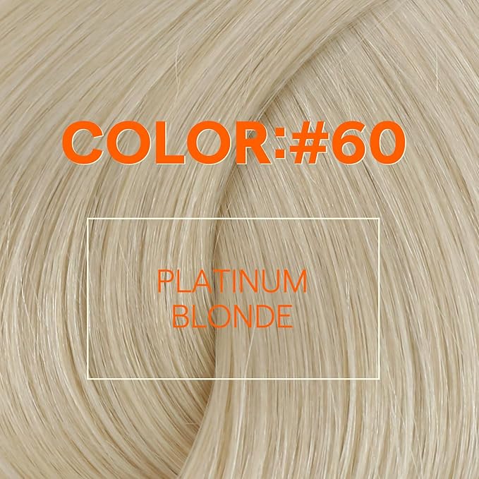 Full Shine Weft Hair Extensions Human Hair Sew In Hair Extensions Remy Straight Hair Color Platinum Blonde Hair Weft Sew In Extensions For Women Invisible Weft Extensions 80G 12 Inch