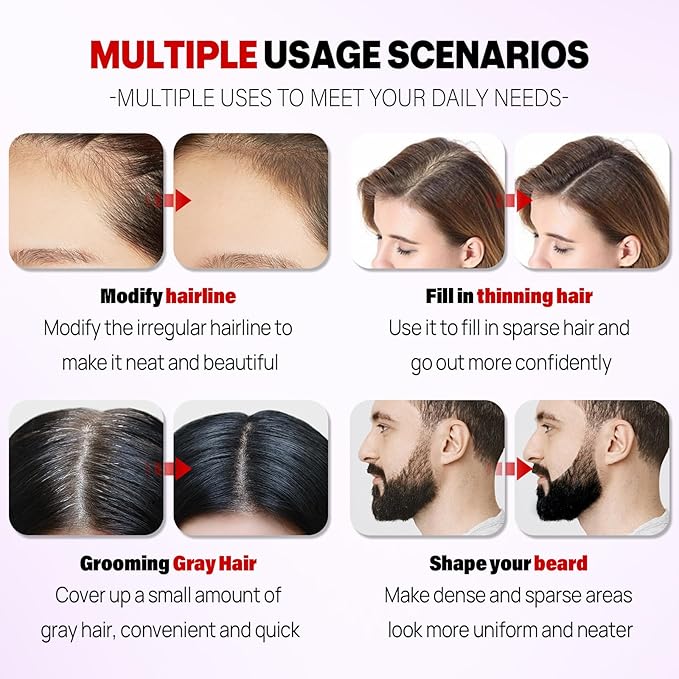 Acomler Instantly Root Cover Up Hairline Shadow Powder, 0.35 Ounce Root Touch Up Hair Color, Gray Hair Coverage Concealing, Hair Powder for Women Men with Eyebrows,Beard Line,Bald Spots (Light Blonde)