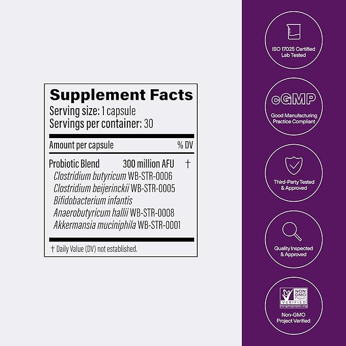 Pendulum Metabolic Daily - Multi-Strain Probiotic with Akkermansia muciniphila to Support Metabolism and Sustain Energy Levels - for Women and Men - 30 Capsules (1 Pack)
