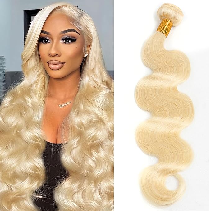 613 Blonde Bundles Human Hair 26 inch Body Wave Human Hair Weave Bundles 100% Unprocessed 12A Virgin Hair Weave Extensions