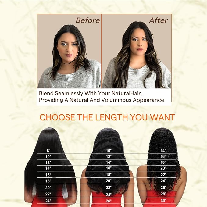 Full Shine Tape in Hair Extensions Human Hair 16 Inch Color 1B Off Black Ombre 6 Brown Highlight 1B Black Balayage 50g Double Sided Seamless Human Hair Extensions Tape in 20PCS for Party