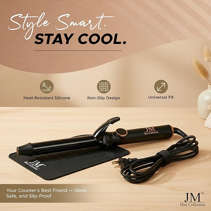 Silicone Heat Mat for Hair Styling Tools - Non-Slip, Heat Resistant - 1 Pack