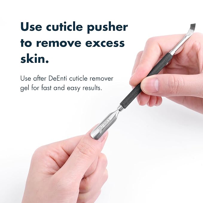 Cuticles Maintenance Pack, Bundle Includes Citrus Scented Cuticle Remover, Cuticle Oil for Nails, and Metal Pusher Tool, Salon Grade Nail Care, Home Manicure and Pedicure Kit
