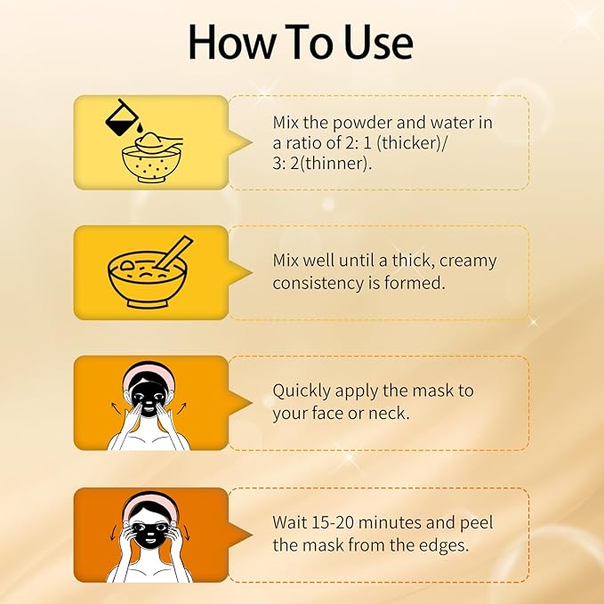 Powder Jelly Mask for Facials Professional, Peel Off Facial Mask for Hydrating & Moisturizing, Christmas Hydrojelly Mask Gifts for Women Men, Home DIY Spa Use for All Skin with 24K Gold