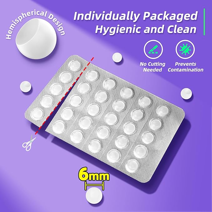 Orthodontic Wax for Braces - 180 Dental Wax Dots | Hygienic Individual Wraps, Unflavored