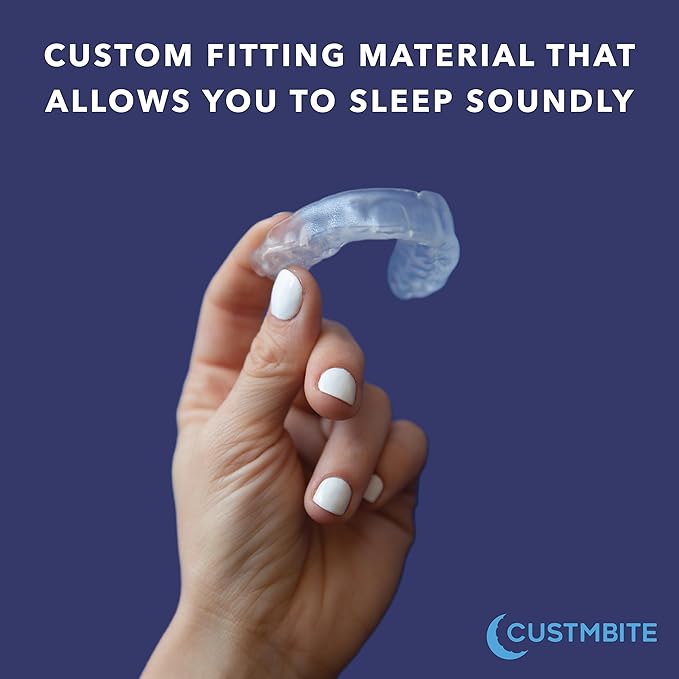 CustMbite Nightguard for Teeth Grinding, Clear (2 Pack) Made in USA