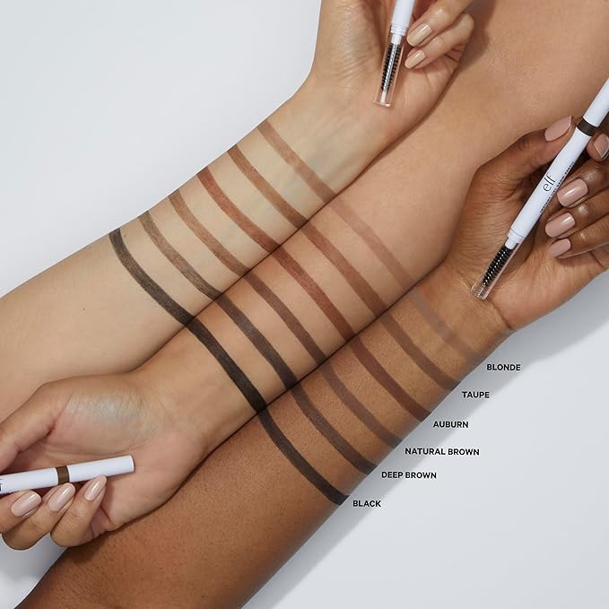 e.l.f. Instant Lift Brow Pencil, Dual-Sided, Precise, Fine Tip, Shapes, Defines, Fills Brows, Contours, Combs, Tames, Auburn, 0.006 Oz