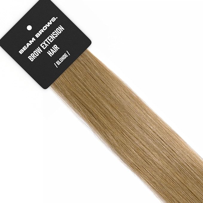 Brow Extension Hair – 100% Virgin Remy Human Hair – For Eyebrow Extensions – Natural-Looking, Soft Finish – Lasts Up to 6 Weeks – For Up to 8 Clients (Blonde)