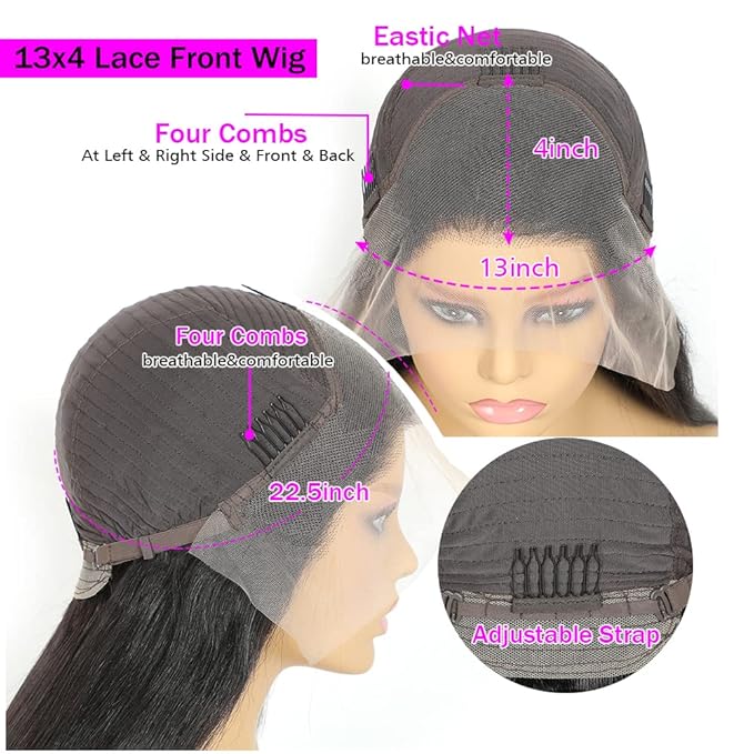 22 Inch Full Lace Front Wigs Human Hair Body Wave HD Lace Frontal Wig 180% Density Glueless Human Hair Wigs for Black Women 13x4 Lace Front Wigs Human Hair Pre Plucked Body Wave Wig Human Hair