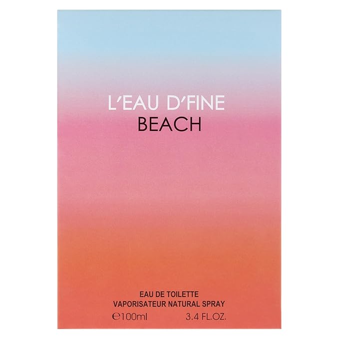 Leau Dfine - Beach by Fine Perfumery for Men - 3.4 oz EDT Spray