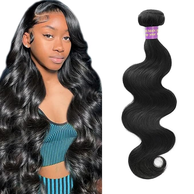 14 Inch Human Hair Bundles 12A 100% Unprocessed Brazilian Virgin 1 Bundle Weave Quick Body Wave Wavy Human Hair Bundles Natural Color