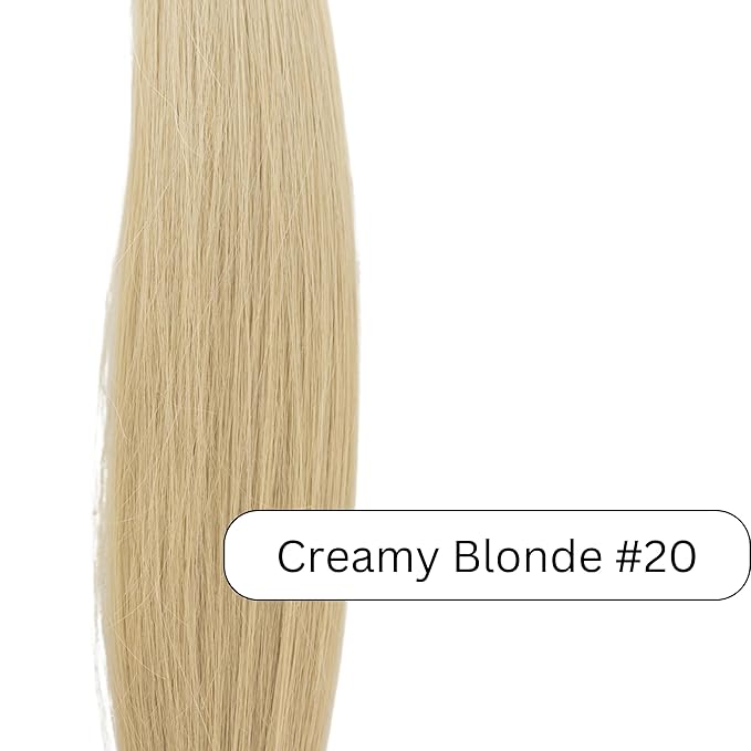 100% Real European Human Hair Keratin Bond Extensions 20" Creamy Blonde #20